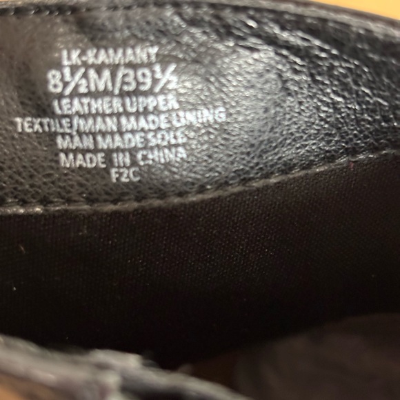 New Lucky Brand Kemany Black Leather Ankle Boots size 8.5 US or 39.5 EU - Picture 11 of 15